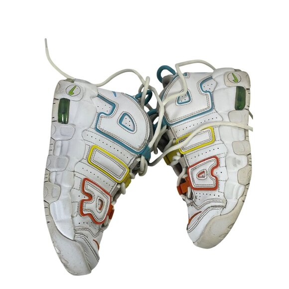 Nike Air More Uptempo GS Sneakers White Multicolor Letters Youth Size 2Y - Picture 12 of 12